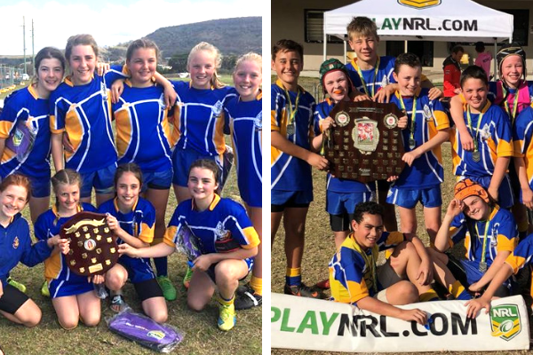 St Columbkille’s Corrimal girls and boys dominate school footy competitions