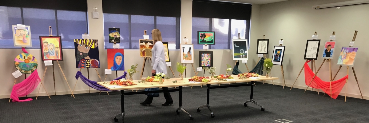 Year 5 and 6 students impress judges and guests at 2018 Christmas Story Art Exhibition