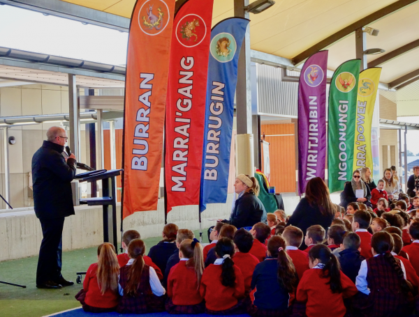 St Justin’s Oran Park launches new Dharawal house names and colours