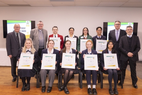 Year 12 Leaders Light the Way: Bishop's Student Excellence Awards 2022