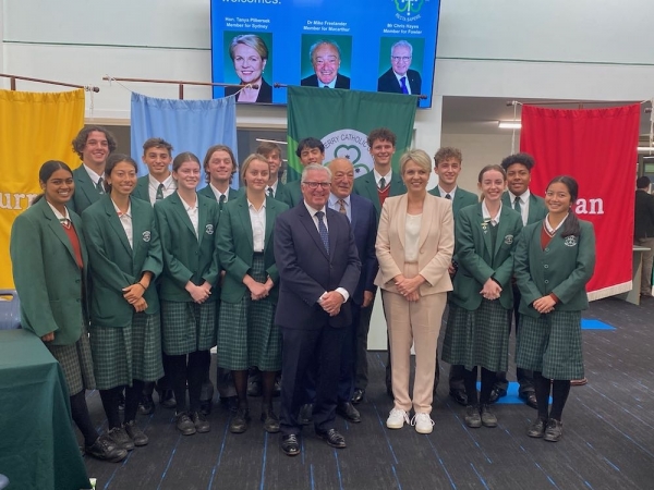 Federal Politicians Join Students at John Therry Catholic College For Student Leadership Forum  