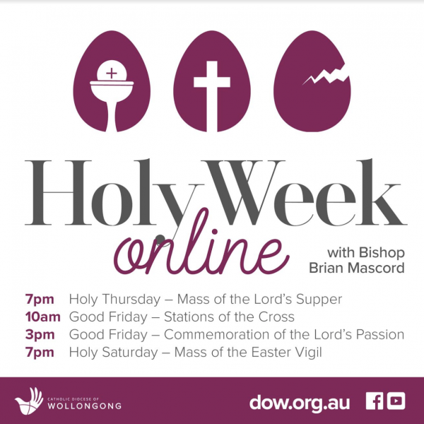 Holy Week Online with Bishop Brian Mascord – Times & Live-Streaming Information